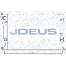 RA0280110 JDEUS Радиатор, охлаждение двигателя