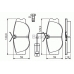 0 986 460 942 BOSCH Комплект тормозных колодок, дисковый тормоз