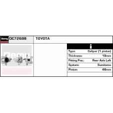 DC72698 DELCO REMY Тормозной суппорт
