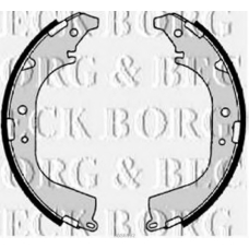 BBS6182 BORG & BECK Комплект тормозных колодок