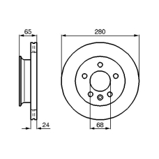 0 986 478 548 BOSCH Тормозной диск