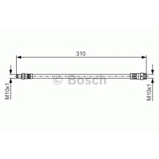 1 987 481 530 BOSCH Тормозной шланг