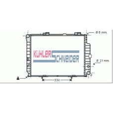 0303401 KUHLER SCHNEIDER Радиатор, охлаждение двигател
