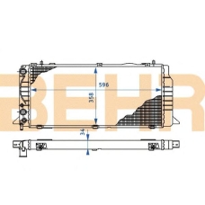2110207 BEHR Radiator