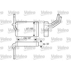 812071 VALEO Теплообменник, отопление салона