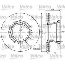 187056 VALEO Тормозной диск