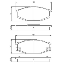 0 986 468 320 BOSCH Комплект тормозных колодок, дисковый тормоз