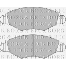BBP1762 BORG & BECK Комплект тормозных колодок, дисковый тормоз