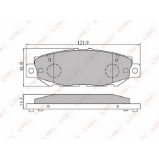 BD-7528 LYNX Bd7528 тормозные колодки дисковые lynx