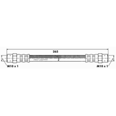 FBH6033 FIRST LINE Тормозной шланг
