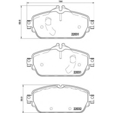 P 50 119 BREMBO Комплект тормозных колодок, дисковый тормоз