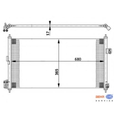 8FC 351 302-251 HELLA Конденсатор, кондиционер