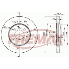 BD-4749 FREMAX Тормозной диск