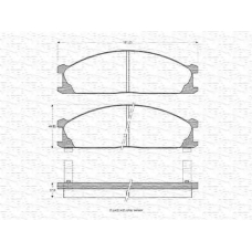 363702160906 MAGNETI MARELLI Комплект тормозных колодок, дисковый тормоз
