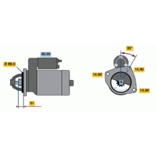 0 986 017 990 BOSCH Стартер