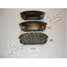 PP-K03AF JAPANPARTS Комплект тормозных колодок, дисковый тормоз