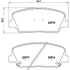 MDB3282 MINTEX Комплект тормозных колодок, дисковый тормоз