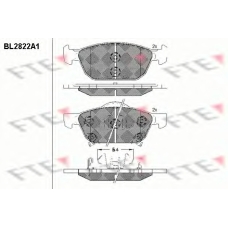 BL2822A1 FTE Комплект тормозных колодок, дисковый тормоз