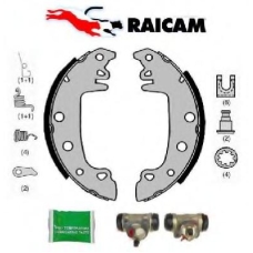7111RP RAICAM Комплект тормозных колодок, стояночная тормозная с