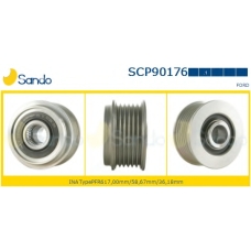 SCP90176.1 SANDO Ременный шкив, генератор