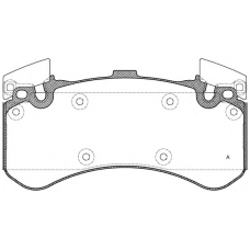 BPA1463.00 OPEN PARTS Комплект тормозных колодок, дисковый тормоз