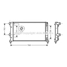 FTA2250 AVA Радиатор, охлаждение двигателя