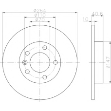MDC2230 MINTEX Тормозной диск