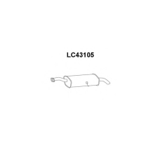 LC43105 VENEPORTE Глушитель выхлопных газов конечный