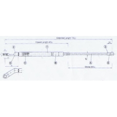 20 15 95-93 JOHNS Газовая пружина, крышка багажник