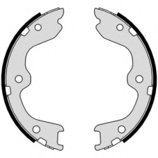 S 56 544 BREMBO Комплект тормозных колодок, стояночная тормозная с