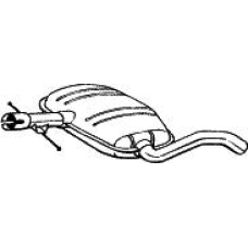 233-703 BOSAL Средний глушитель выхлопных газов