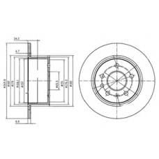 BG2870 DELPHI Тормозной диск
