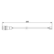 1 987 474 990 BOSCH Сигнализатор, износ тормозных колодок