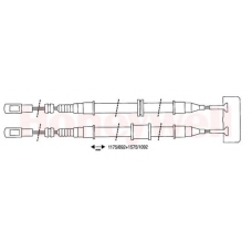 432087B BENDIX Трос, стояночная тормозная система