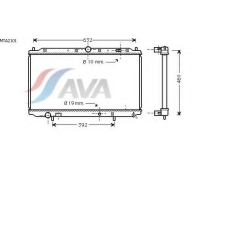 MTA2101 AVA Радиатор, охлаждение двигателя