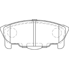 FD7310A NECTO Комплект тормозных колодок, дисковый тормоз