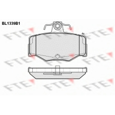 BL1339B1 FTE Комплект тормозных колодок, дисковый тормоз