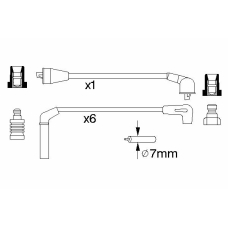 0 986 357 248 BOSCH Комплект проводов зажигания