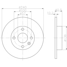 8DD 355 108-241 HELLA PAGID Тормозной диск