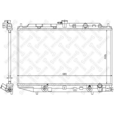 10-25823-SX STELLOX Радиатор, охлаждение двигателя