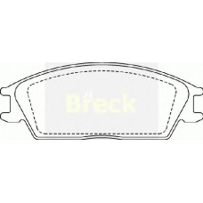 21012 00 701 00 BRECK Комплект тормозных колодок, дисковый тормоз
