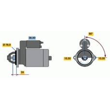 0 986 019 900 BOSCH Стартер