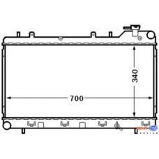 8MK 376 704-571 HELLA Радиатор, охлаждение двигателя