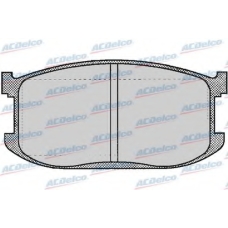 AC427581D AC Delco Комплект тормозных колодок, дисковый тормоз