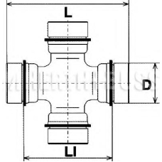 J2926003 NIPPARTS Шарнир, продольный вал