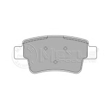 025 243 4917 MEYLE Комплект тормозных колодок, дисковый тормоз