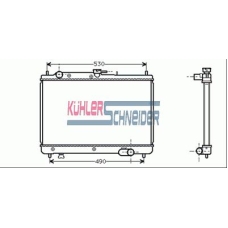 0206801 KUHLER SCHNEIDER Радиатор, охлаждение двигател