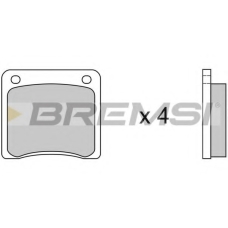 BP2081 BREMSI Комплект тормозных колодок, дисковый тормоз