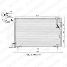 TSP0225389 DELPHI Конденсатор, кондиционер