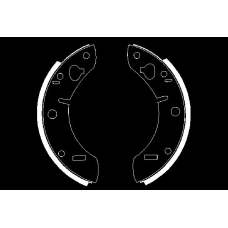 0 986 487 310 BOSCH Комплект тормозных колодок
